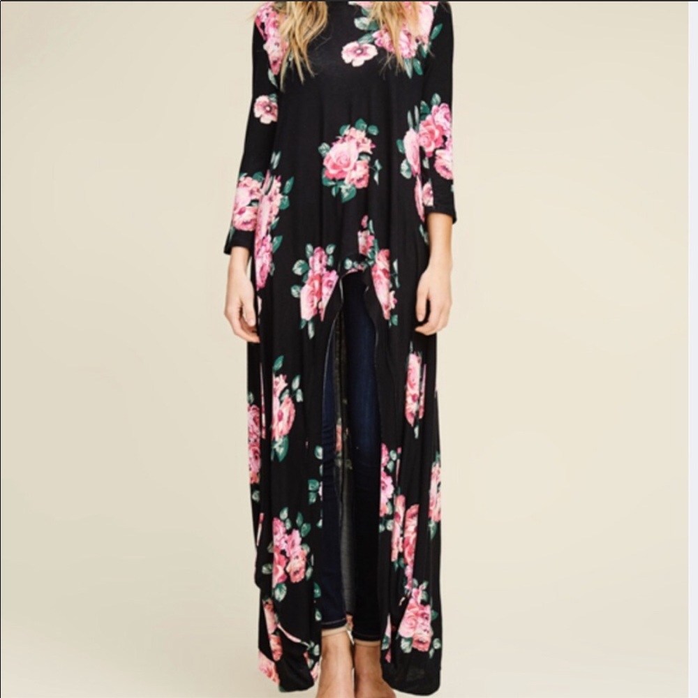 •Floral High Low•
